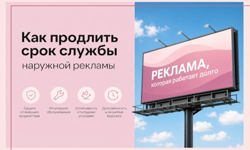 Как продлить срок службы наружной рекламы в  Ханты-Мансийске