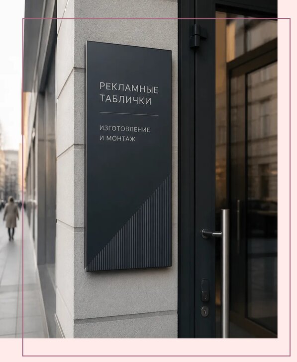 Рекламные таблички в Ханты-Мансийске по цене от 4594 р. | Аванза-Хнт