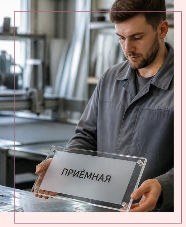 Таблички из оргстекла на заказ в Ханты-Мансийске от 3982 р. | Аванза-Хнт
