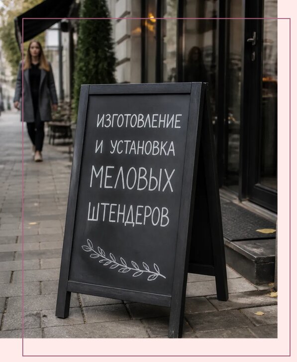 Меловые штендеры в Ханты-Мансийске по цене от 6636 р. | Аванза-Хнт